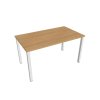 Pracovný stôl Uni, 140x75,5x80 cm, dub/biela