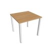 Pracovný stôl Uni, 80x75,5x80 cm, dub/biela