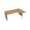 Pracovný stôl Gate, ergo, ľavý, 160x75,5x120 cm, dub/dub