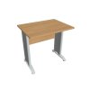 Pracovný stôl Cross, 80x75,5x60 cm, dub/kov