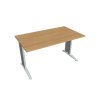 Pracovný stôl Flex, 140x75,5x80 cm, dub/kov