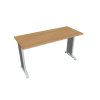 Pracovný stôl Flex, 140x75,5x60 cm, dub/kov