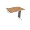 Pracovný stôl Flex, 80x75,5x60 cm, dub/kov