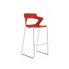 Barová stolička Aoki Bar, červená