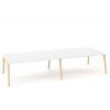 Pracovné stoly Bench ALFA ROOT 360x160cm, biely