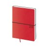 Diár týždenný A5 Flexio červený s gumičkou 2026
