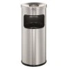 Kôš s popolníkom 17 ℓ strieborný