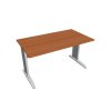 Pracovný stôl Cross, 140x75,5x80 cm,čerešňa/kov