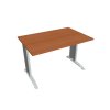 Pracovný stôl Flex, 120x75,5x80 cm, čerešňa/kov
