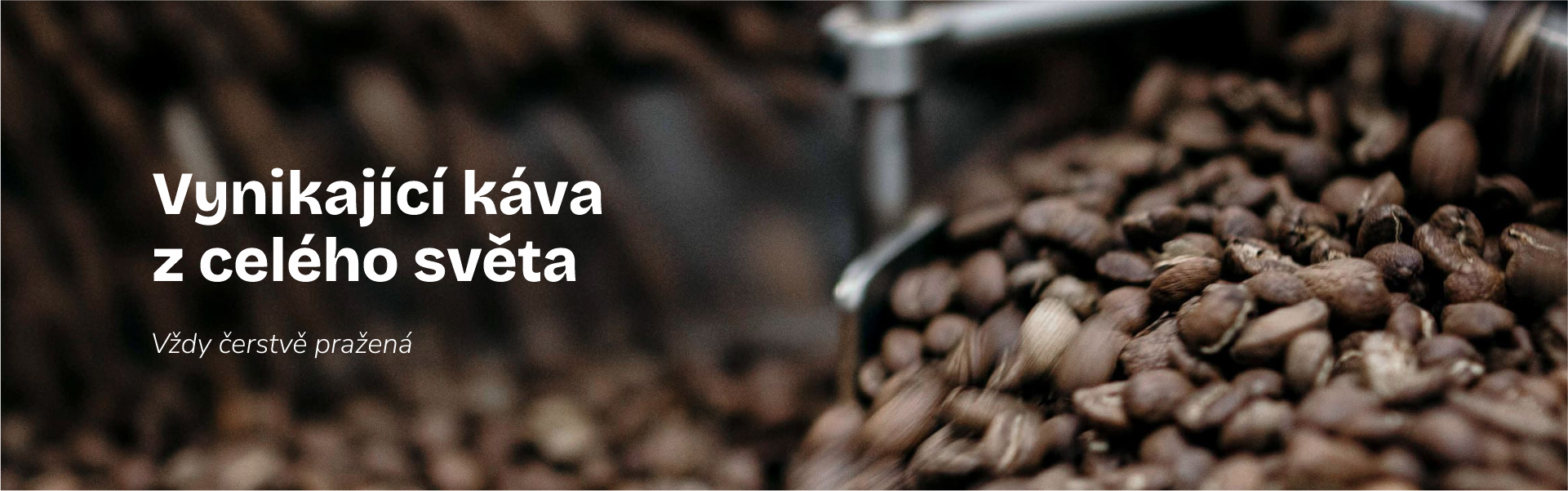 Čerstvě pražená káva z plantáží celého světa