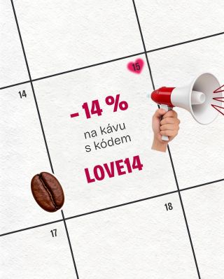 Láska ke kávě se teď vyplatí ještě víc! 💗 Až do 𝟭𝟱. února máte –𝟭𝟰 % na veškerou naši kávu!👀 Vyzkoušejte náš 𝗟𝗢𝗩𝗘 𝗥𝗢𝗔𝗦𝗧...