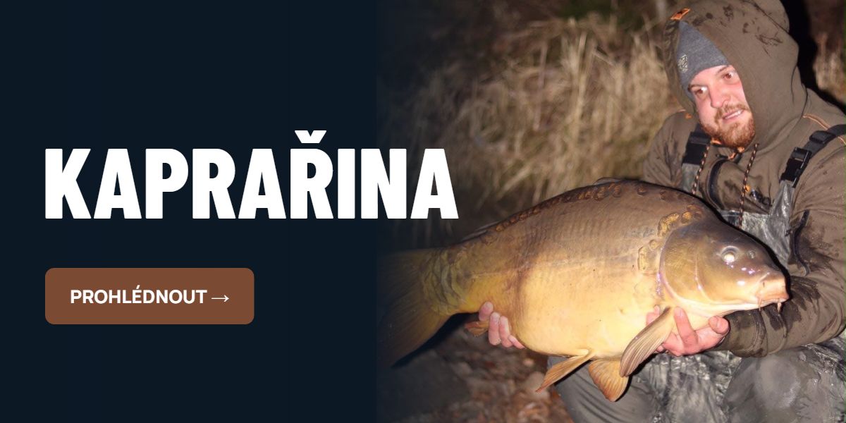 Kaprařina – pruty, navijáky, boilies a kaprová výbava