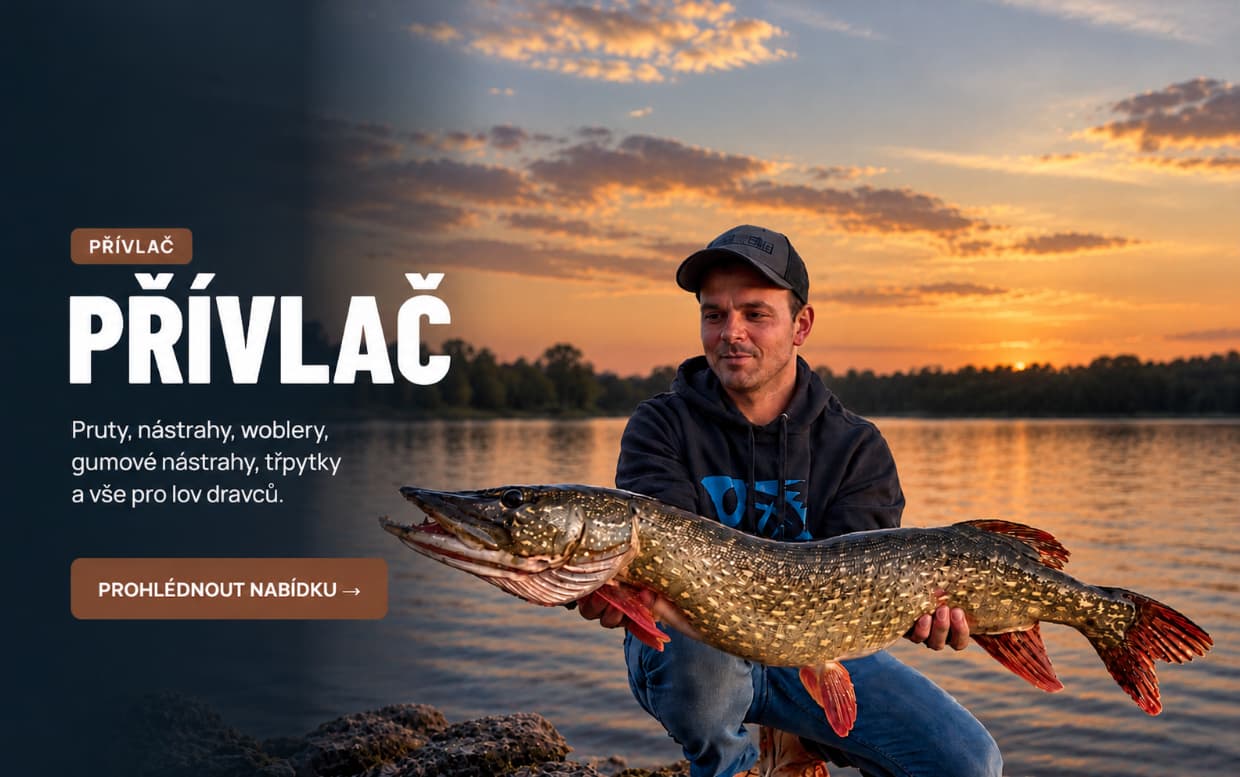 Specializovaný obchod pro lov přívlačí – pruty, nástrahy, woblery a vše pro lov dravců