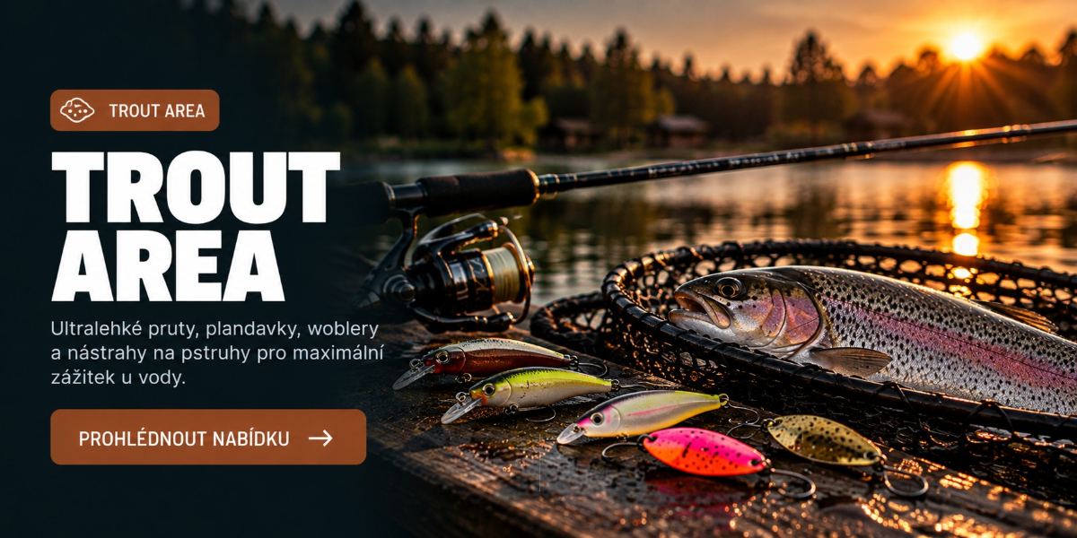 Trout Area – ultralehké pruty, plandavky, woblery a nástrahy na pstruhy