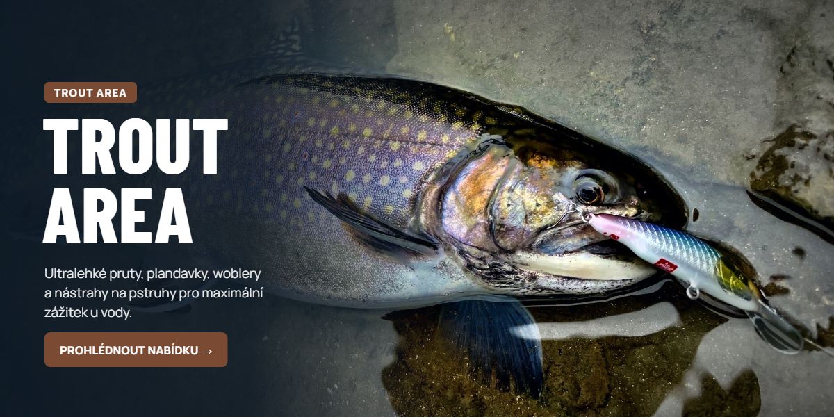 Trout Area – ultralehké pruty, plandavky, woblery a nástrahy na pstruhy