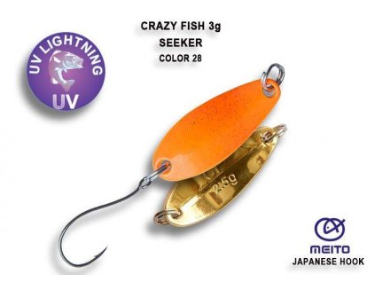 Plandavka Crazy Fish Seeker 28 mm 3 g color 28