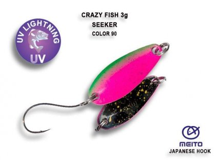 Plandavka Crazy Fish Seeker 28 mm 3 g color 90