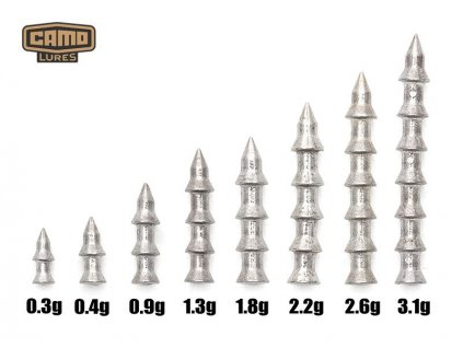 camo tungsten nail sinker 03g 10 pcs 2