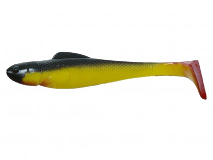 yellow black red tail