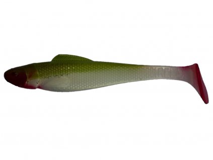 gold pearl dark green red tail