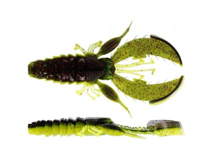 Gumová nástraha Westin CreCraw Creaturebait 8,5cm Black/Chartreuse (5ks)