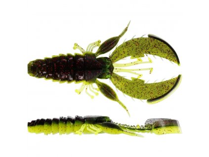 Gumová nástraha Westin CreCraw Creaturebait 10cm Black/Chartreuse (4ks)