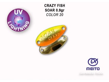 Plandavka Crazy Fish Soar 20 mm 0,9 g color 20