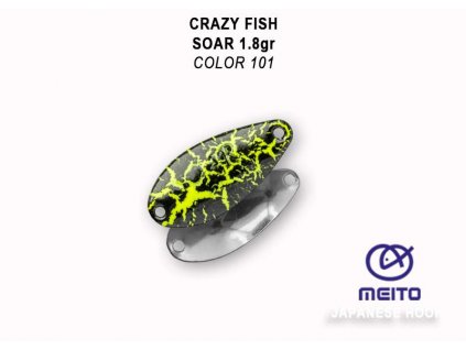 Plandavka Crazy Fish Soar 25 mm 1,8 g color 101