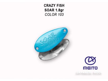 Plandavka Crazy Fish Soar 25 mm 1,8 g color 103