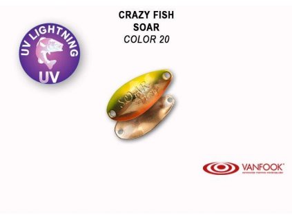 Plandavka Crazy Fish Soar 25 mm 1,8 g color 20