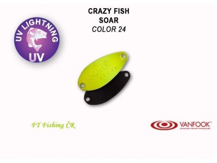 Plandavka Crazy Fish Soar 25 mm 1,8 g color 24