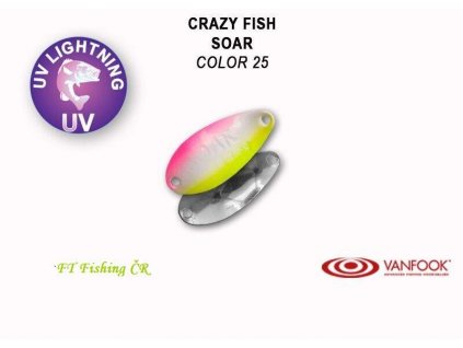 Plandavka Crazy Fish Soar 25 mm 1,8 g color 25