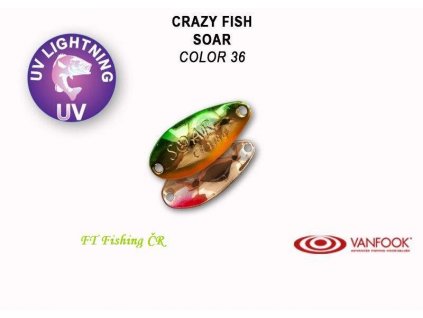 Plandavka Crazy Fish Soar 25 mm 1,8 g color 36