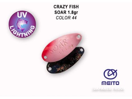 Plandavka Crazy Fish Soar 25 mm 1,8 g color 44