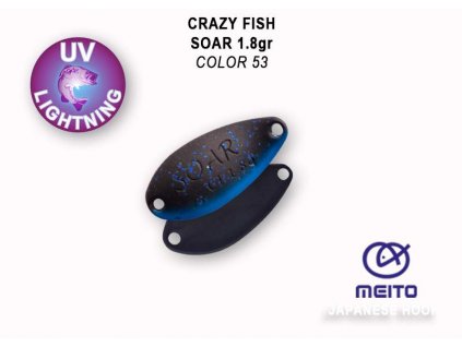Plandavka Crazy Fish Soar 25 mm 1,8 g color 53