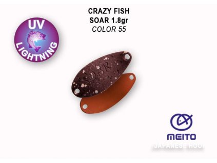 Plandavka Crazy Fish Soar 25 mm 1,8 g color 55