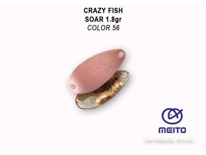 Plandavka Crazy Fish Soar 25 mm 1,8 g color 56