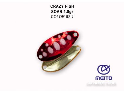 Plandavka Crazy Fish Soar 25 mm 1,8 g color 82.1