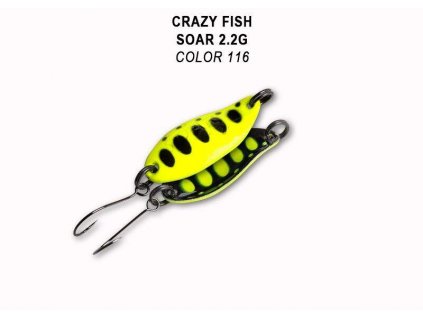 Plandavka Crazy Fish Soar 27 mm 2,2 g color 116