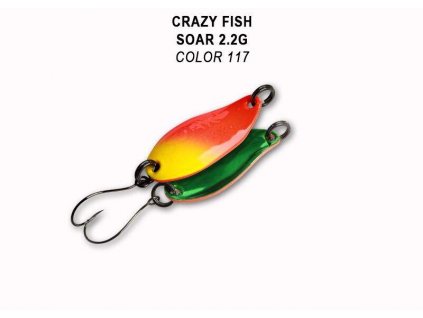 Plandavka Crazy Fish Soar 27 mm 2,2 g color 117