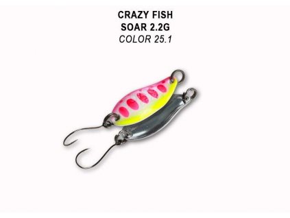 Plandavka Crazy Fish Soar 27 mm 2,2 g color 25.1