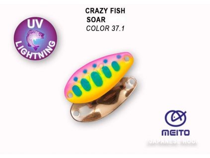 Plandavka Crazy Fish Soar 27 mm 2,2 g color 37.1