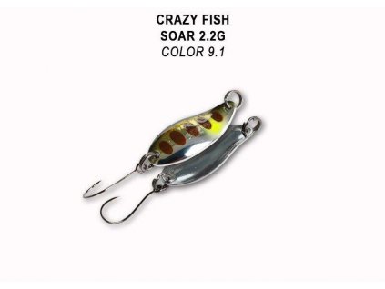 Plandavka Crazy Fish Soar 27 mm 2,2 g color 9.1