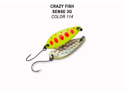 Plandavka Crazy Fish Sense 32 mm 3 g color 114