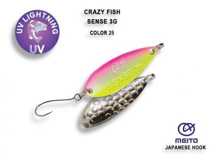 Plandavka Crazy Fish Sense 32mm 3g color 25