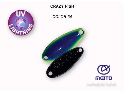 Plandavka Crazy Fish Sense 32 mm 3 g color 34
