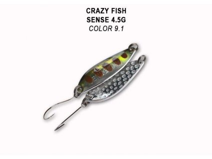 Plandavka Crazy Fish Sense 38 mm 4,5 g color 9.1