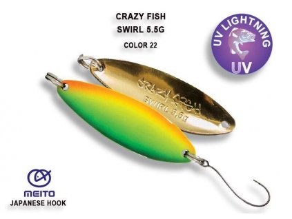 Plandavka Crazy Fish Swirl 42 mm 5,5 g color 22