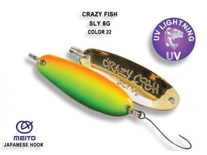 Plandavka Crazy Fish Sly 38 mm 6 g color 22