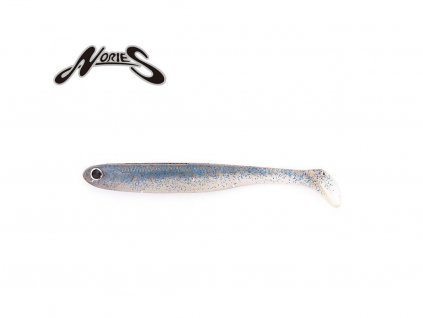 13608 gumova nastraha nories spoon tail live roll 11 4 cm blue pearl shad